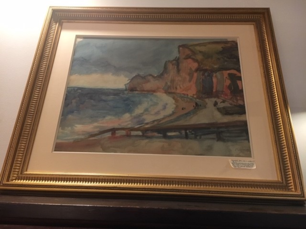 M 585 aquarelle de Paul Paquereau 1922